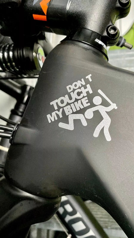 don't touch my bike MTB Fahrrad Sticker 2 Stk.